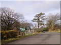 Entrance to Brendon Manor riding stables