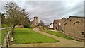 Along Vicarage Lane towards All Saints parish church, Grasby