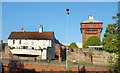 Pub, Wall and Water Tower