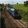 SD5473 : Steam train near Borwick by Ian Taylor