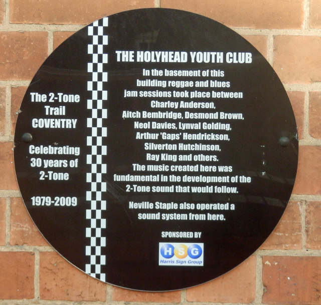 Coventry 2 Tone Trail Plaque - 16 Lower Holyhead road