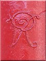 NZ2464 : Victorian postbox, Percy Street, NE1 - royal cipher by Mike Quinn