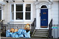 Rubbish bags on Grand Parade, Brighton