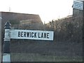 Fingerpost for Berwick Lane