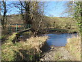 Ford and footbridge over the River Alyn/Afon Alun