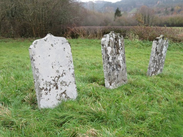 Three old headstones