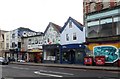 Colourful shop fronts in Stokes Croft