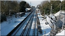 TQ4473 : Snow but no trains by David Martin
