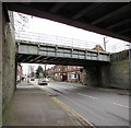 Under two railway bridges, Lichfield