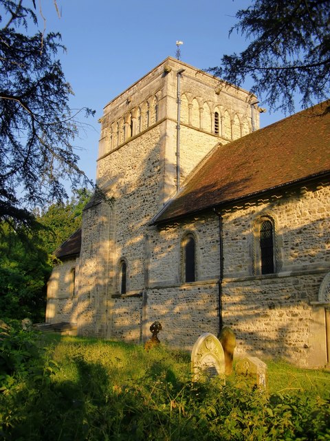 Stewkley church: the tower, from the north-west
