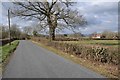 Country road at Longdon Heath