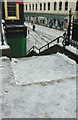 Steps to Fleet Street, Torquay in the snow