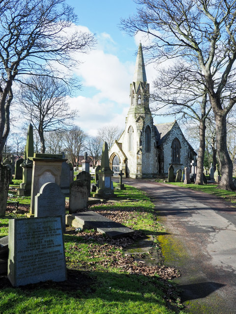 Northern chapel at Grangetown Cemetery