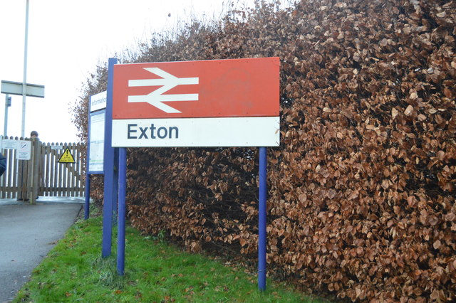 Exton Station sign