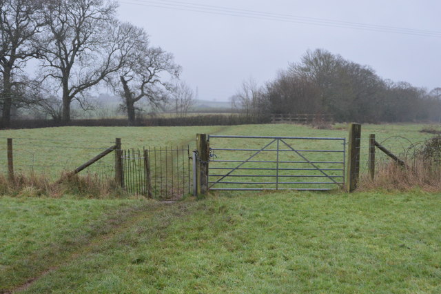 Gate on the footpath