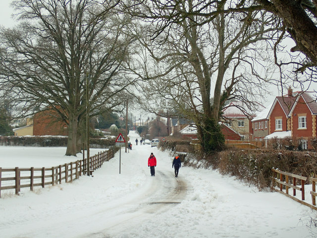 Amberd Lane in the snow