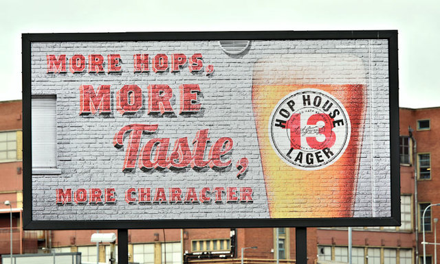 Hop House 13, advertisement, Belfast (March 2018)