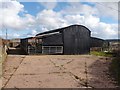 Corrugated iron barn at Whitnole Cross