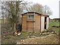 Old railway van off Mount Pleasant Lane