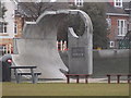 New Milton: detail of the skatepark