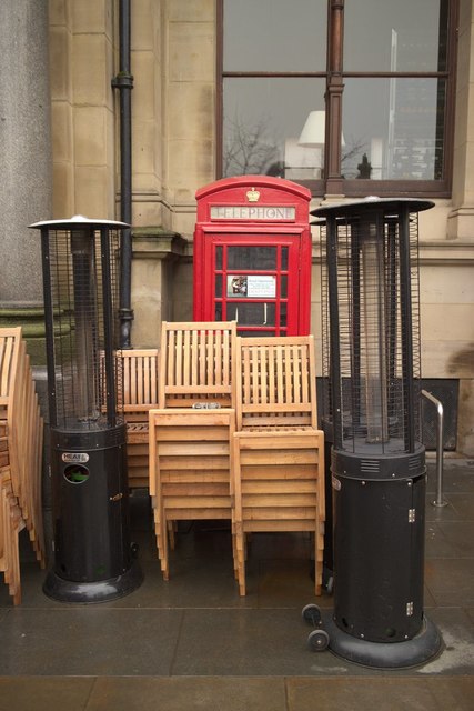 Obstructed telephone box, City Square