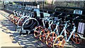 Mobikes at Ilford Road Metro station