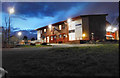 Pontefract Fire station at night