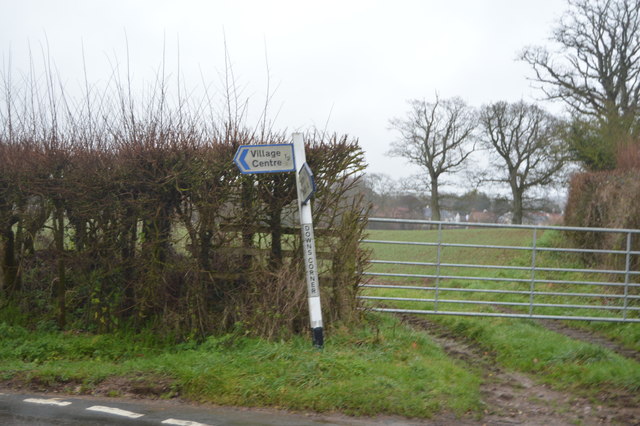 Road sign, Downs Corner