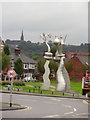 Steel sculpture at Etruria