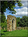 SK2504 : Entrance arch to Alvecote Priory in Staffordshire by Roger  Kidd