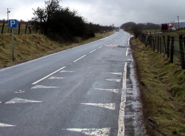 P Is For Parking, Varteg Road North Of... © Jaggery :: Geograph Britain ...