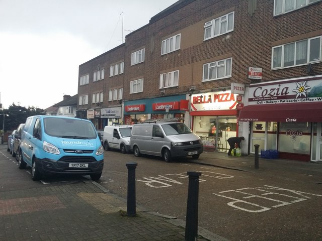 Shops on Church Lane, Kingsbury