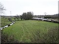 View froma Tondu-Port Talbot excursion train - Farmland near Water Street