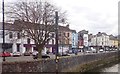 Buildings in Kildare Street viewed from Sugar Island Bridge