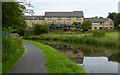 Houses next to the Leeds and Liverpool Canal