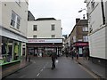 Pedestrian crossing the High Street