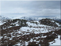 NH2322 : View west over knolls of Meall Dubh above Glen Affric by ian shiell