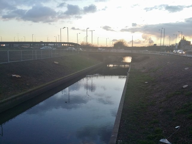 The River Brent at Brent Cross