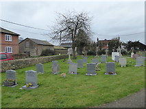 ST9458 : Christ Church, Bulkington: gravestones by Basher Eyre