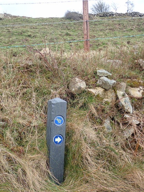 Ring of Gullion/Ulster Way Marker on Upper Fathom Road