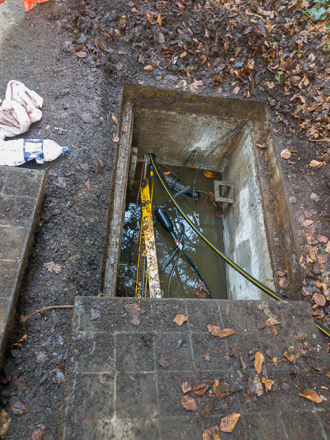 Openreach manhole in Mare Lane