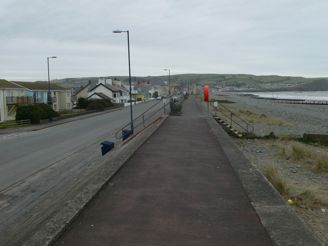 Wales Coast Path at Borth