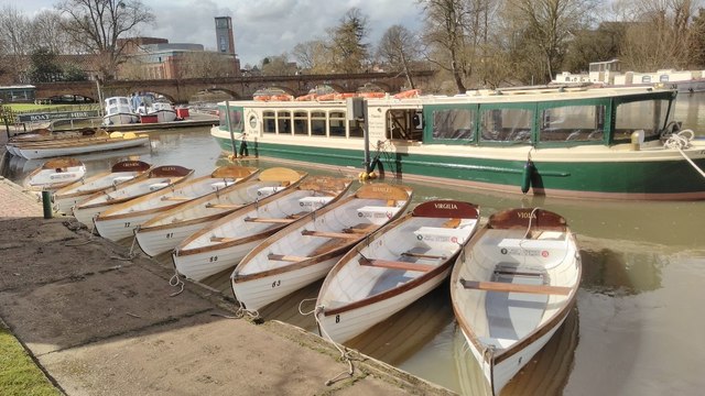 Rowing boats on the Avon