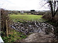 Muddy entrance to a field, Pembrey