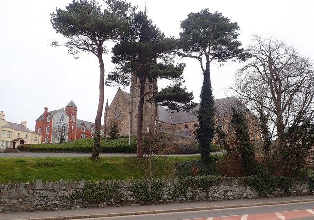 The red-brick Neo-Gothic Convent of Mercy, Downpatrick