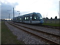 Nottingham Express Transit tram between Toton Lane terminus and Eskdale Drive