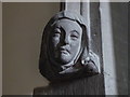 Sculpted head, Trefnant church