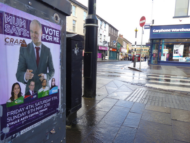 "Vote for me" poster, Omagh  - 4