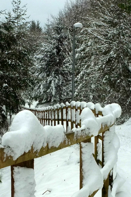 Snowy fence, Torre
