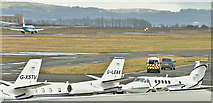J3775 : G-XSTV, G-LEAX, G-IASA and PH-EXI, Belfast City Airport (March 2018) by Albert Bridge